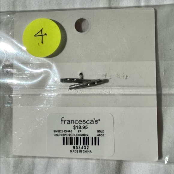 NWT Francesca’s Collection Sun Charm Carded Ring - Picture 3 of 3